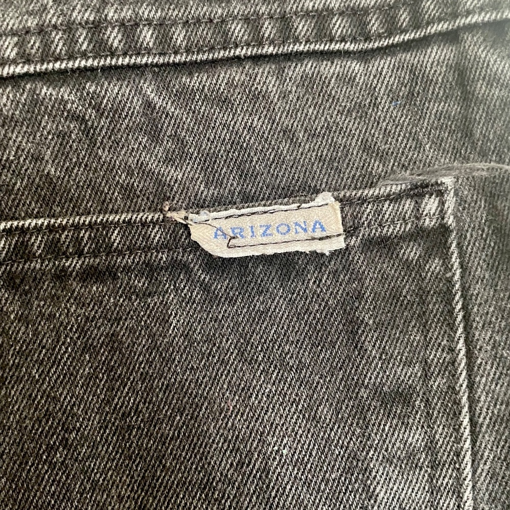 Vintage Arizona Black Mom Jeans USA Made High Waist Denim Size 9 - Picture 3 of 5